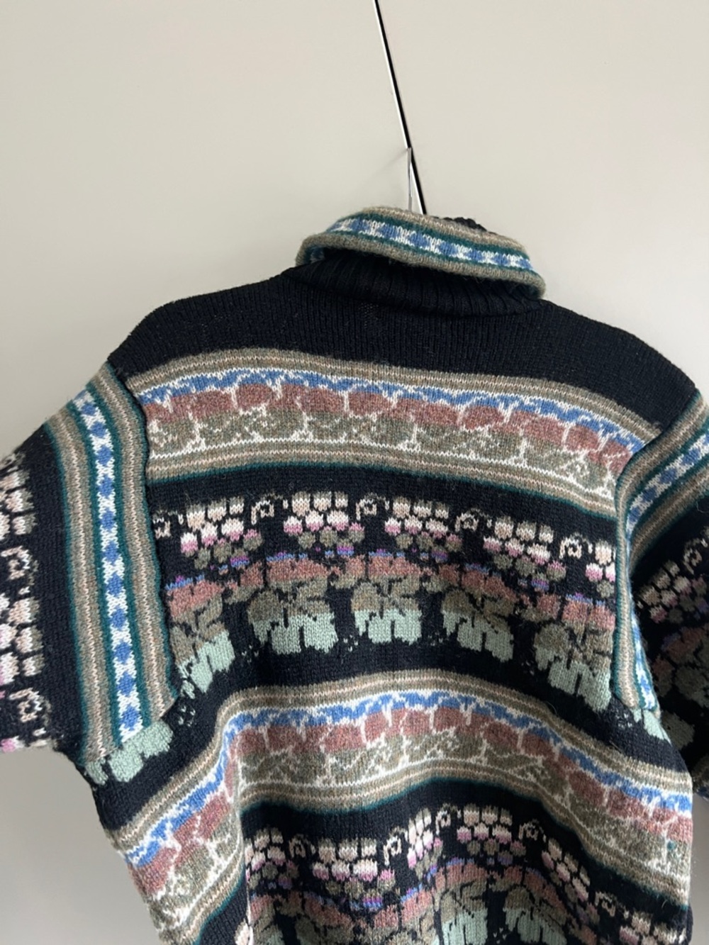 Vintage Deans of Scotland 100% Shetland Wool Turtleneck Sweater - Picture 10 of 12
